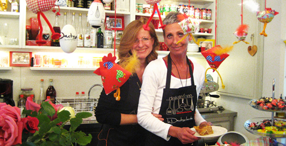 Claudia e Sabine - Titolare del ristorante tedesco La Deutschevita a Torino